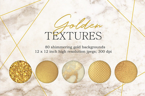Gold textures bundle