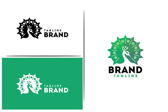 Peacock Logo Design. in Logo Templates - product preview 1