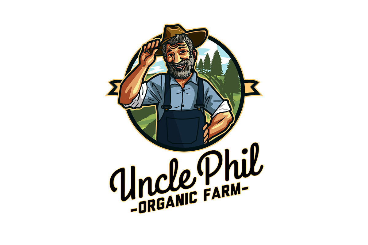Farmer Logo in Logo Templates - product preview 8