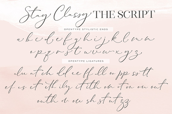 The Stay Classy Font Duo in Display Fonts - product preview 32