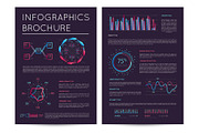 Business presentation template with infographics