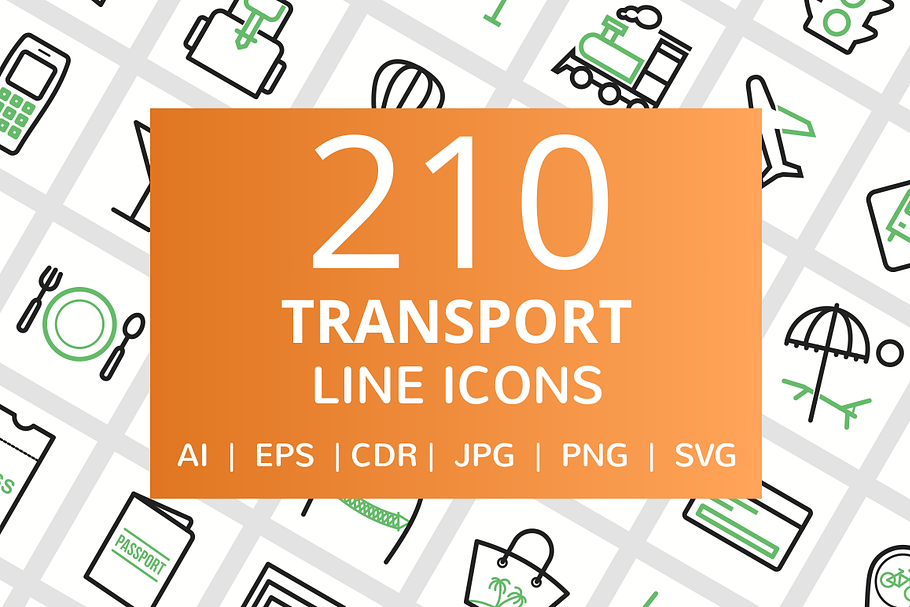 210 Transport Line Icons