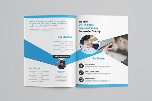 Creative Business Bifold Brochure in Brochure Templates - product preview 2