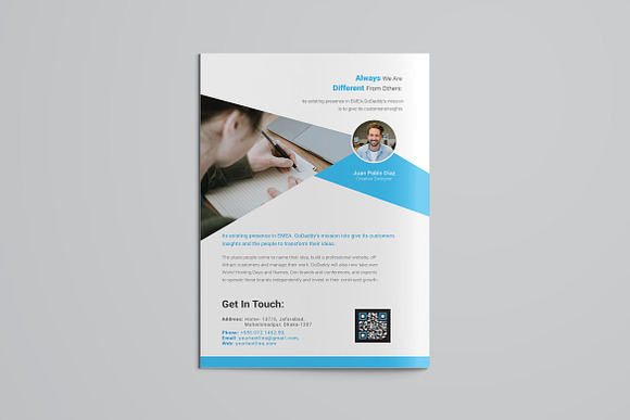 Creative Business Bifold Brochure in Brochure Templates - product preview 4