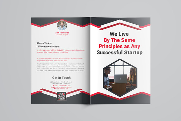 Business Bifold Brochure in Brochure Templates - product preview 6