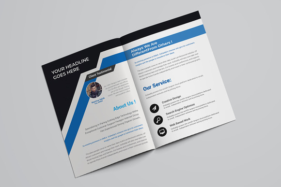 Business Bifold Brochure in Brochure Templates - product preview 6