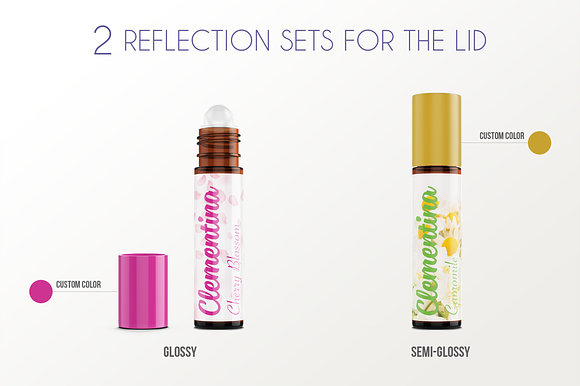 Roll-on Bottle Mockup v. 10ml-B Plus in Product Mockups - product preview 4