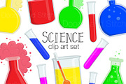 Science Clipart Illustration Set