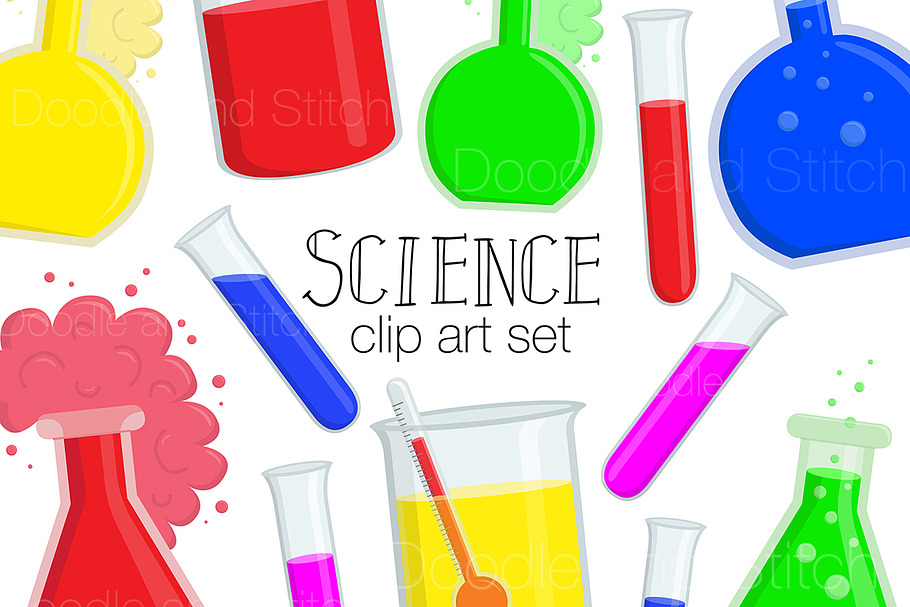Science Clipart Illustration Set in Illustrations - product preview 8