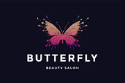 Butterfly. Logo for beauty salon