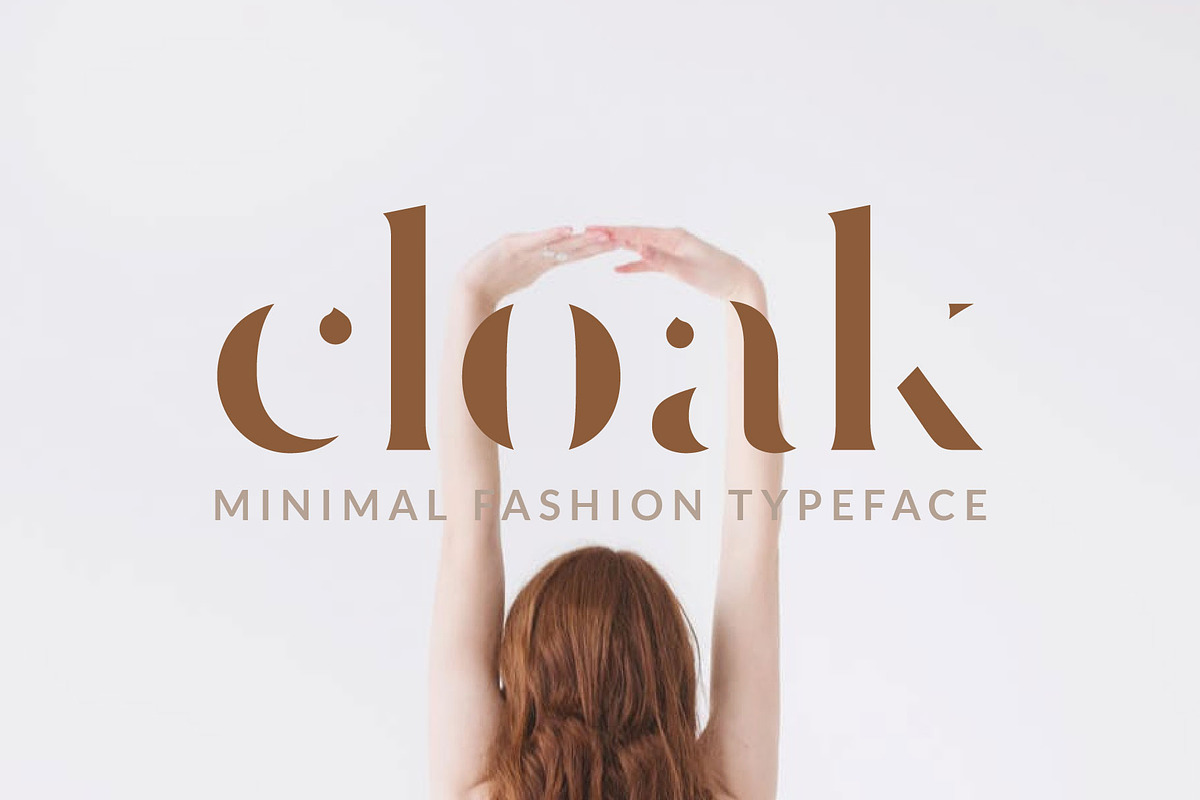 Cloak - Minimal Fashion Font in Stencil Fonts - product preview 8