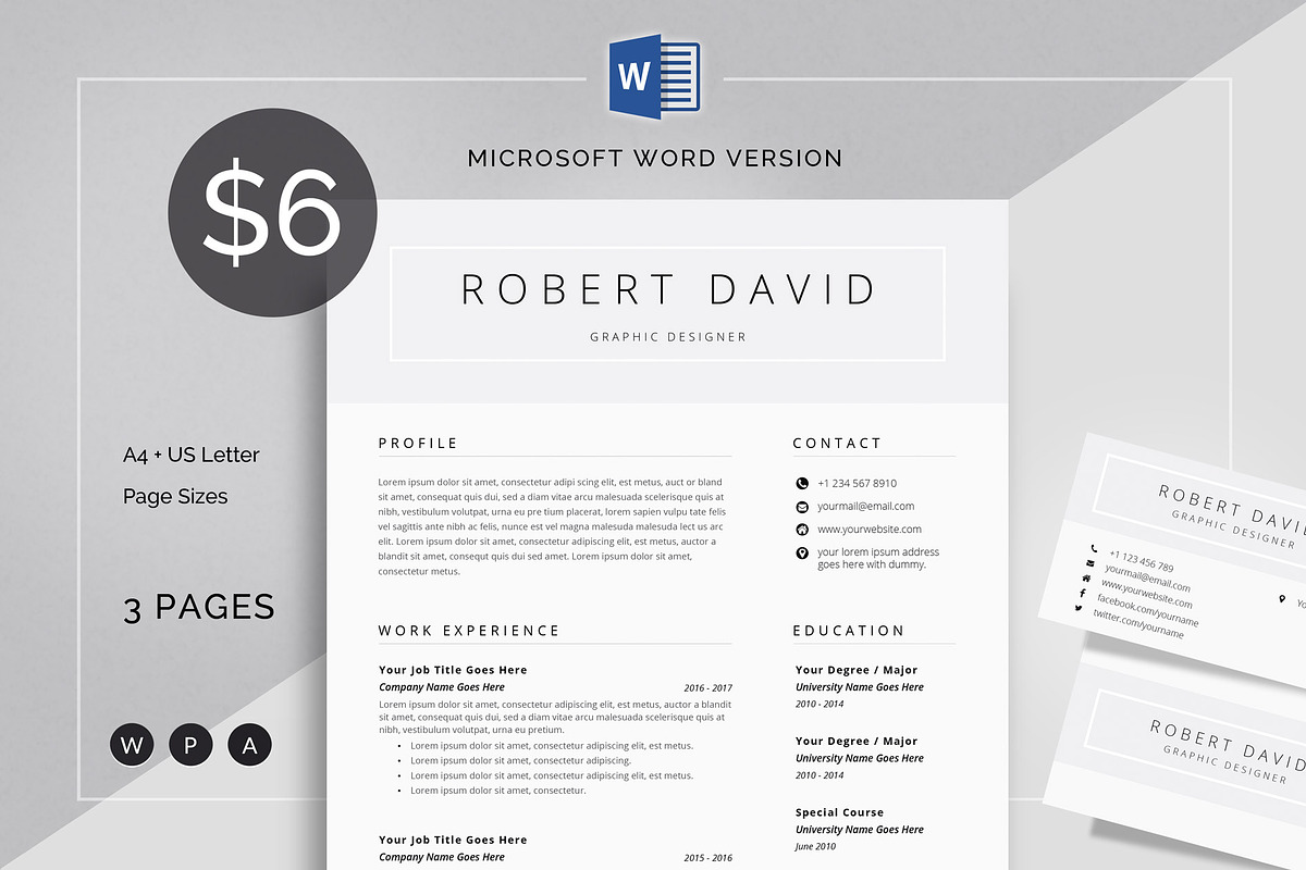 CV in Resume Templates - product preview 8