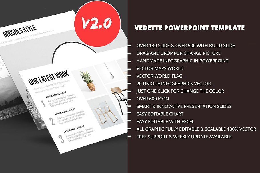 Vedette PowerPoint Template in PowerPoint Templates - product preview 8
