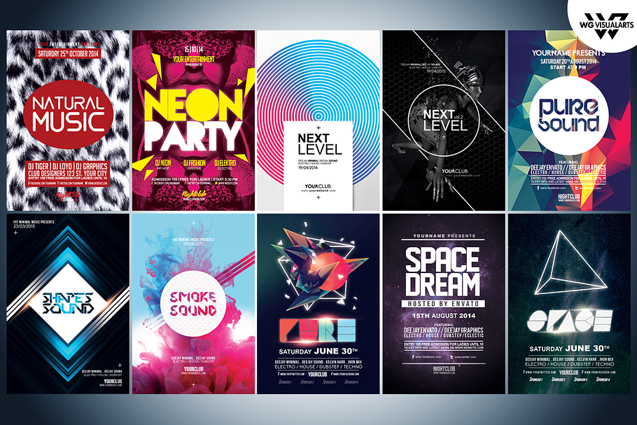 MINIMAL Flyer Template Bundle Vol.1 in Flyer Templates - product preview 8