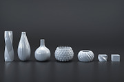 White/Black vases collection