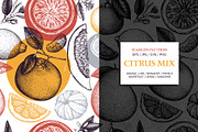 Citrus Mix - Seamless Patterns Set