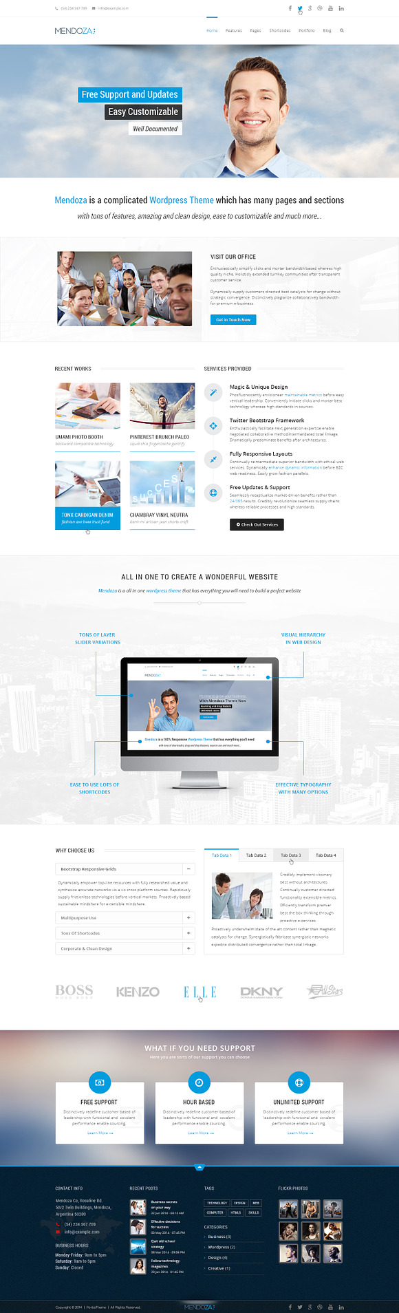 Mendoza - Business WordPress Theme in WordPress Business Themes - product preview 1