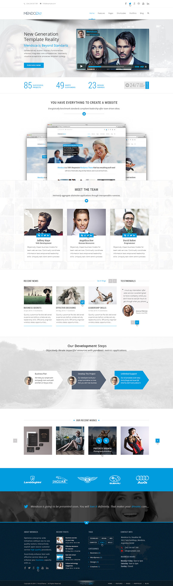 Mendoza - Business WordPress Theme in WordPress Business Themes - product preview 3