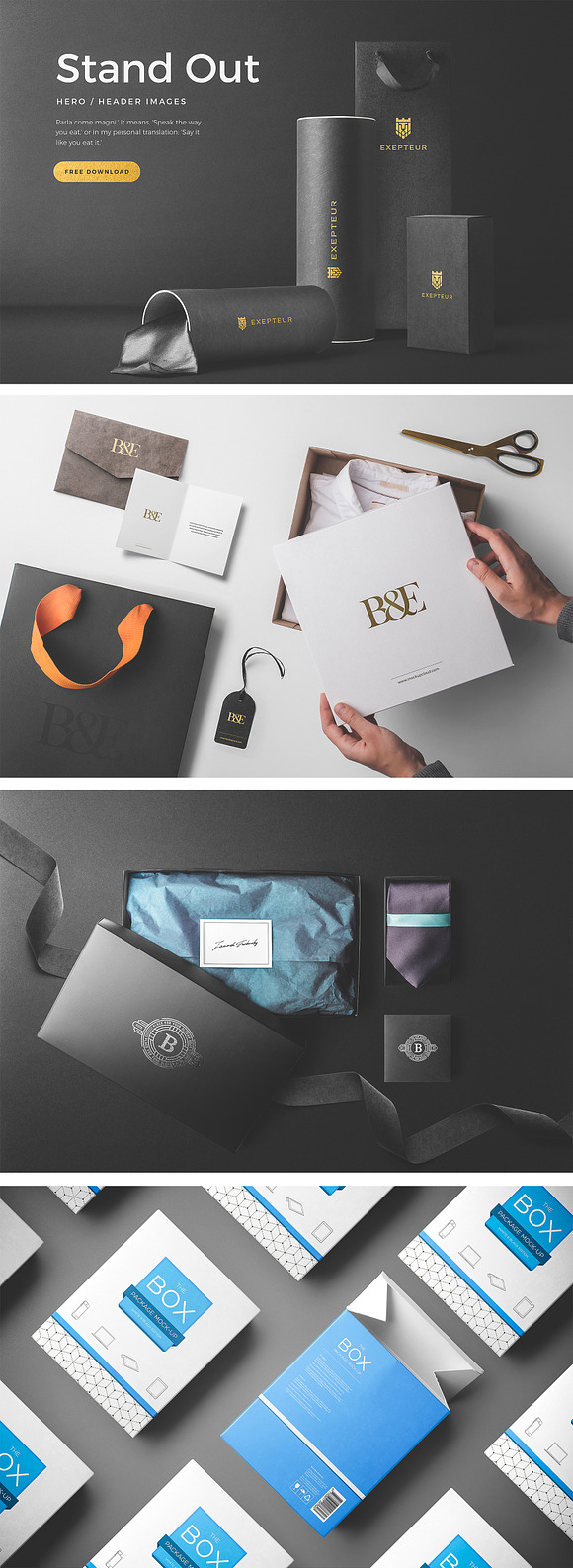 Packaging Mockup Collection in Scene Creator Mockups - product preview 7