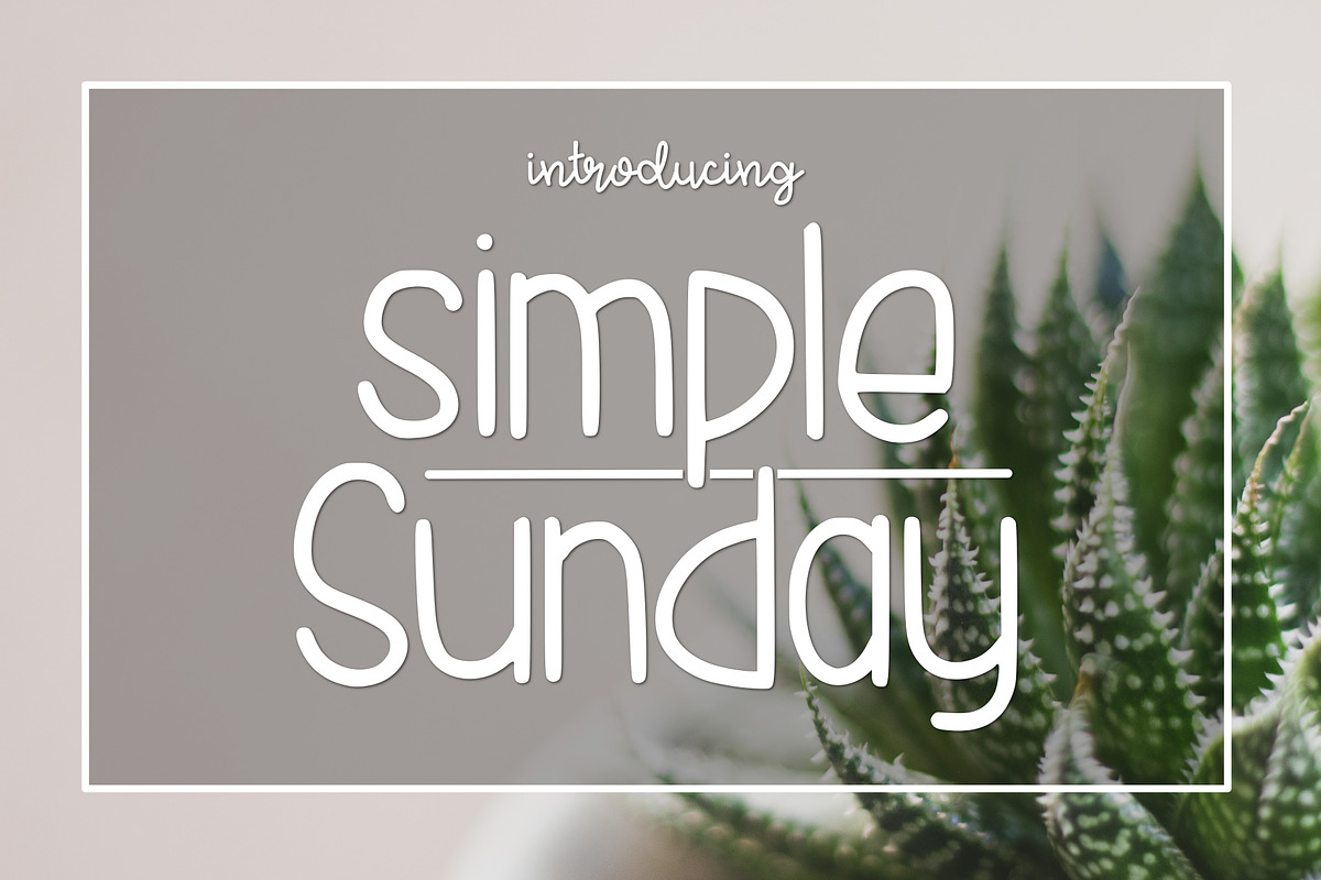 Simple Sunday in Display Fonts - product preview 8