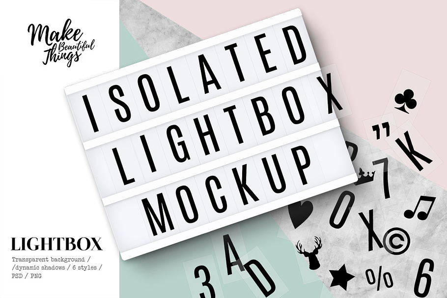 Isolated Cinema LightBox Mockup in Product Mockups - product preview 8