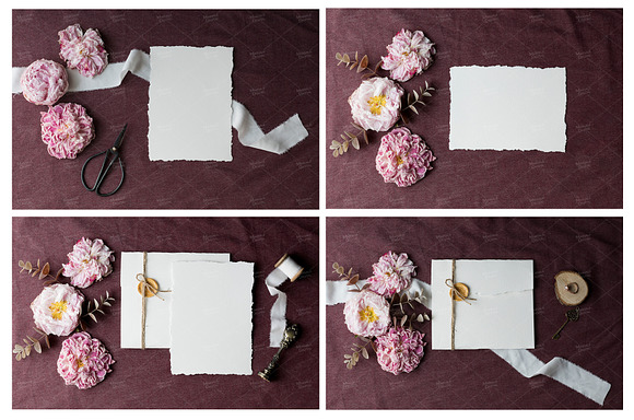 Moody Wedding Suite Mockups in Print Mockups - product preview 2