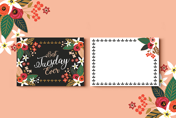 Best Week Ever Greeting Cards in Postcard Templates - product preview 1