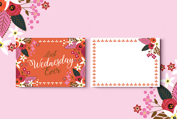 Best Week Ever Greeting Cards in Postcard Templates - product preview 3