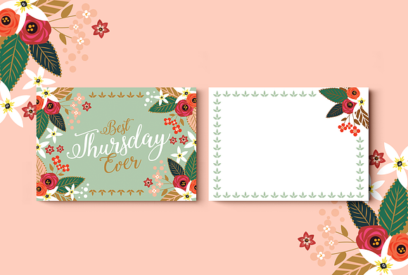 Best Week Ever Greeting Cards in Postcard Templates - product preview 4