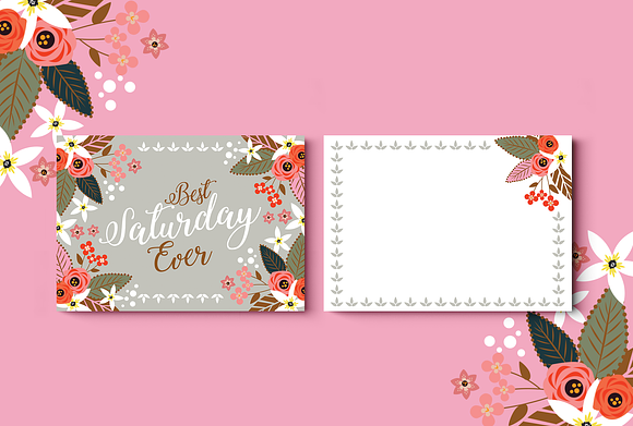 Best Week Ever Greeting Cards in Postcard Templates - product preview 5