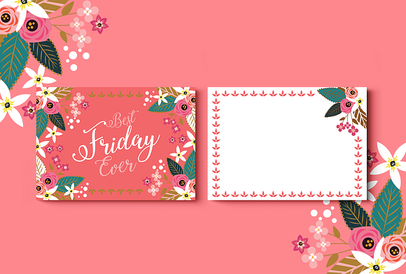 Best Week Ever Greeting Cards in Postcard Templates - product preview 6