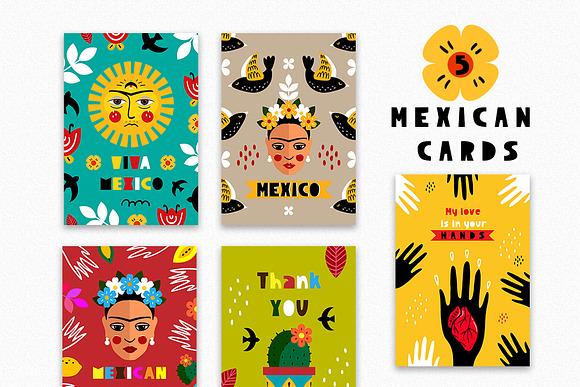 Love Frida - Mexican folk kit in Illustrations - product preview 3