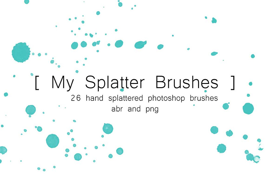 My Splatter - PS Brushes in Photoshop Brushes - product preview 8