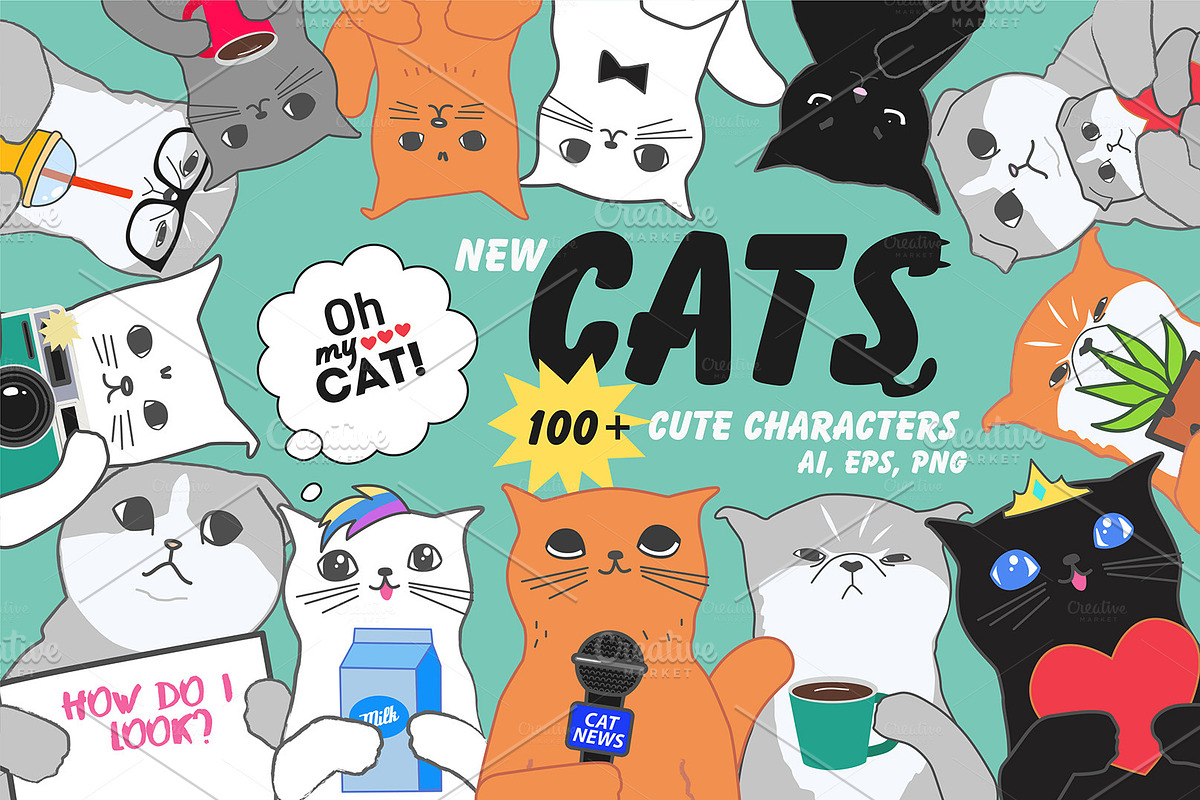 Oh my Cat! in Illustrations - product preview 8