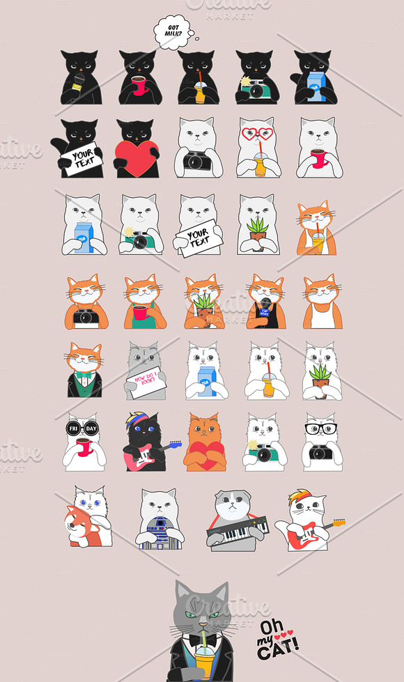 Oh my Cat! in Illustrations - product preview 4