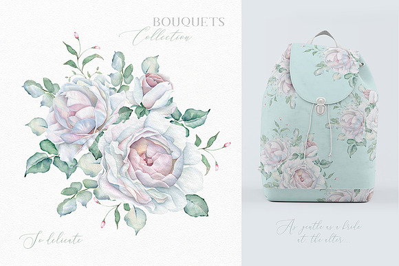 Delicate Watercolor Florals in Illustrations - product preview 8