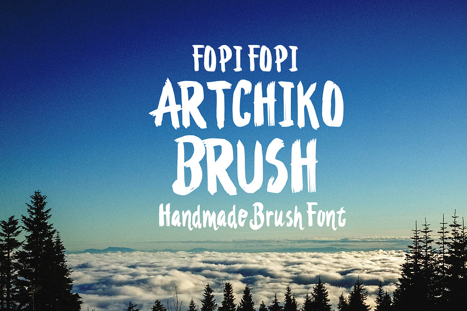 Artchiko Brush + Bonus in Display Fonts - product preview 8