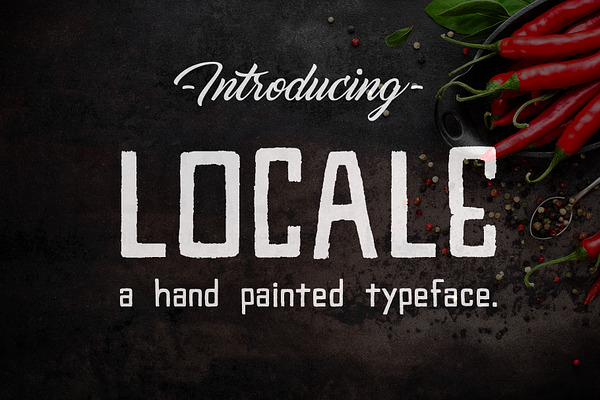 Locale - A Hand Painted Typeface
