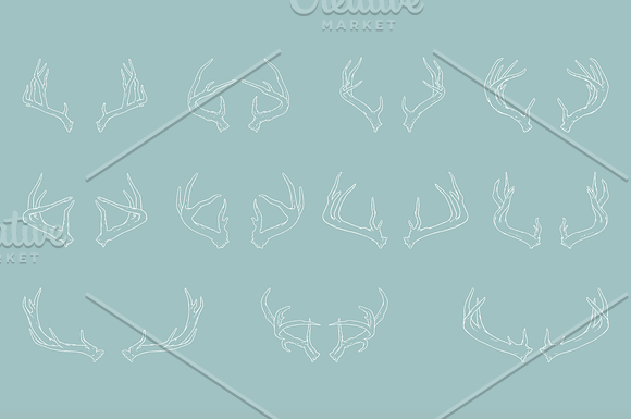 Antler Illustrations in Illustrations - product preview 2