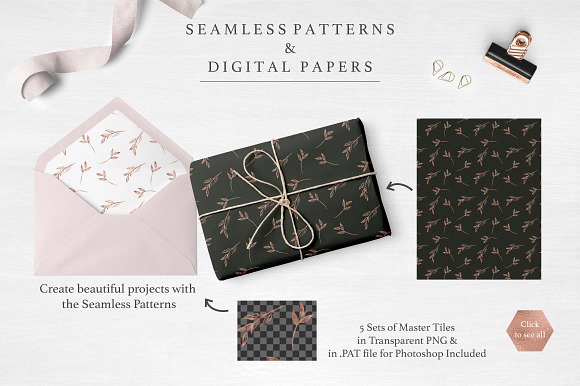 Botanist Watercolor Greenery Leaves in Illustrations - product preview 5