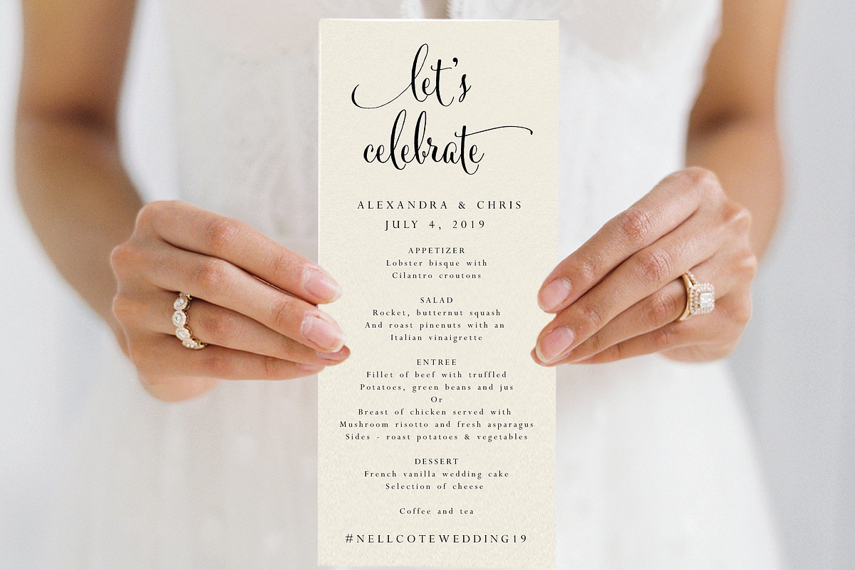 Wedding Menu - Editable PDF in Wedding Templates - product preview 8