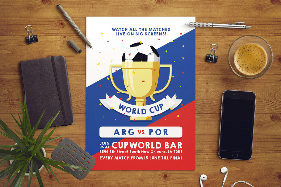 Russia World Cup Flyer in Flyer Templates - product preview 8