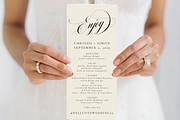 Wedding Menu - Editable PDF
