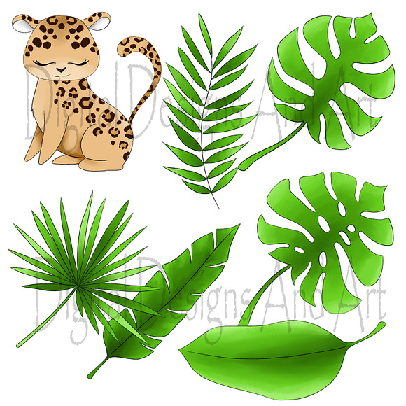 Wild cats clipart in Illustrations - product preview 4