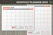 Monthly Planner 2019 (MP038-19)