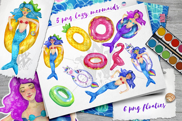 Huge Summer watercolor pack in Illustrations - product preview 1