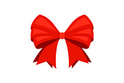 Red ribbon bowknot