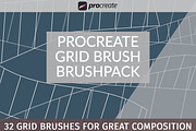 Procreate Grid Brush Brushpack