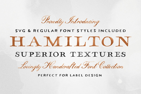 Hamilton SVG Font Collection
