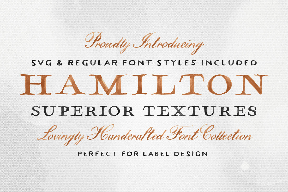 Hamilton SVG Font Collection in Professional Fonts - product preview 8